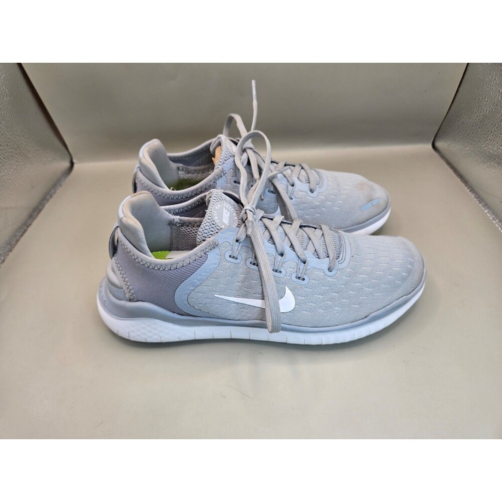 Nike Free RN 2018 Shoes Women's 6 Wolf Grey Running Athletic Barefoot Sneakers